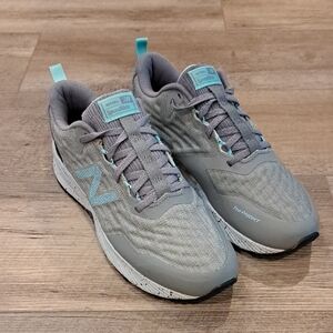 New Balance Women's SpeedRide Athletic Running Shoes in Gray and Teal